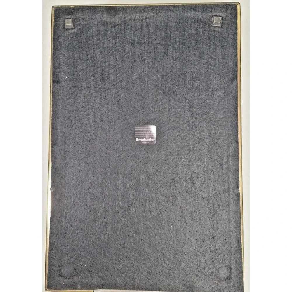 VTG Smokador Brass Full Heavy Metal Executive Double‎ Letter Tray Mirror Finish